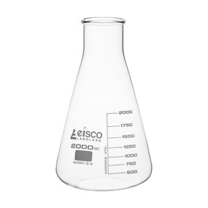 Conical Flasks, Borosilicate 3.3 Glass: Vol. 2000 ML