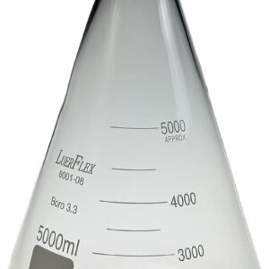Conical Flasks, Borosilicate 3.3 Glass: Vol. 5000 ML