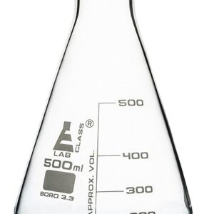 Conical Flasks, Borosilicate 3.3 Glass: Vol. 500ML